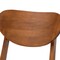 Baxton Studio Damara Mid-Century Modern Sand Fabric and Walnut Brown Finished Wood 2-Piece Dining Chair Set 183-11646-Zoro - alternate 7